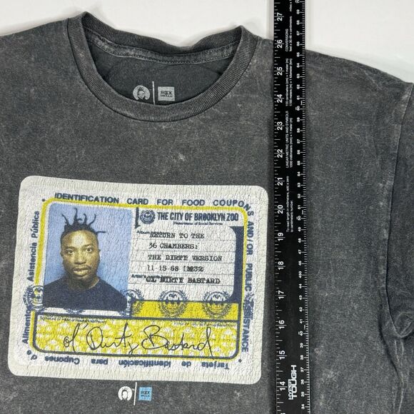 Wu-Tang Clan ODB T-Shirt Men’s Size M Black Tie-Dye Rap Tee Hip Hop Y2K - Picture 6 of 6